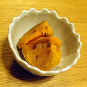 柿のジンジャーバターソテー